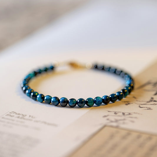 Blue Tiger's Eye Courage Bracelet